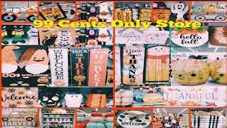 🦃👻😱👑99 Cents Only Store Halloween/ Fall Deco!!The Entire 2022 Collection!!$111.00 Shop With Me!!👻🦃🔥👑