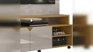 Review: Estante Home Berlim Off White Perolizado/tauari para Tv at&eacute; 60 Polegadas 2 Portas Prat...