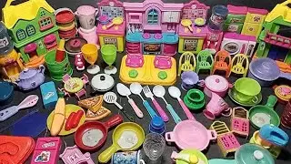 4 minutes satisfying with unboxing cute kitchen set (Lots of Accessories!) |Asmr toys