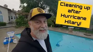 Cleaning up after Hurricane Hilary + Pool Cleaning ASMR - Angry Poolman #180