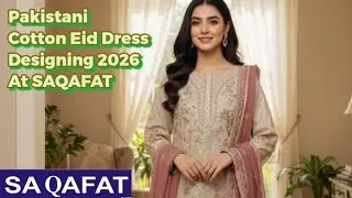 Pakistani Cotton Eid Dress Designing 2026 / Pakistani Cotton Fancy Suit @saqafatcollection #video 