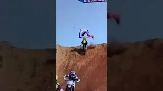 Alex Martin hangs onto the bull for a phenomenal save at RedBud in 2020! 🟡🤯