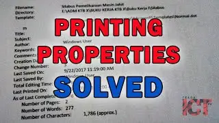 How to Fix MS Word Document Properties Printing ei. Filename, Directory, etc. #TeachICTPh