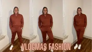 FALL FASHION 2021 | TARGET SWEATSHIRT + JOGGER SET | VLOGMAS DAY 12