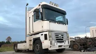 16.10.19 Польша Запуск двигателя перед разборкой RENAULT MAGNUM MACK 440 E-Tech Разборка Грузовиков