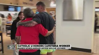 Catholic University creates scholarship for food service worker of 50 years