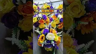 graveside flowers #graveside #flowers ##artificial #fauxflowers #memorial #funerals