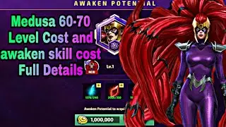 Medusa Awakening Skill Cost Full Details - Marvel Future Fight