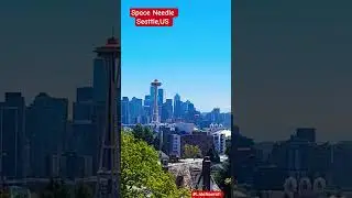 Breathtaking Space Needle View from Kerry Park 🌇#SeattleView #SpaceNeedle #KerryPark  #Cityscape