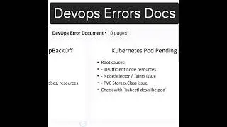 Devops Errors which occurs while working..