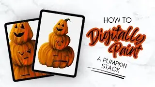 How to Paint Halloween Pumpkins in PROCREATE