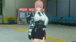 Tsukishiro Yanagi smiling at you for 1min (head to thighs view) [Zenless Zone Zero / ゼンレスゾーンゼロ]