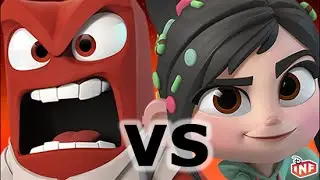Anger vs Vanellope sarlacc pit arena fight Disney Infinity toy box