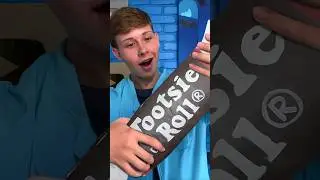 GIANT FREEZE DRIED TOOTSIE ROLL! 😱 #trendytreats #candy #freezedried #asmr #mukbang #satisfying