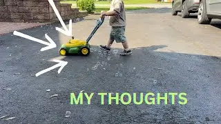 This John Deere Bubble Mower Survived Rain, Snow & Sun! WHY do I love it as a parent?