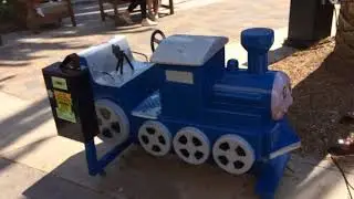 Blue Choo Choo Train Kiddie Ride