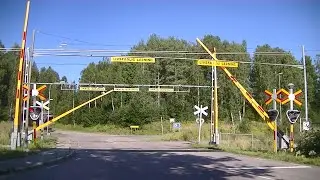 Spoorwegovergang Stor&aring; (S) // Railroad crossing // J&auml;rnv&auml;gs&ouml;verg&aring;ng