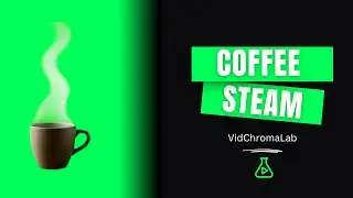 Green Screen Coffee Steam Animation | Rising Vapor Loop (4K)
