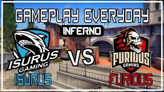 🔥 CS GO - Isurus vs Furious Gaming - Inferno - GamePlay (GamePlay EveryDay) 🔥 FiReLEAGUE Highlights