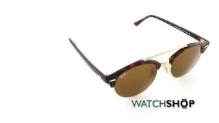Ray-Ban Men's Clubround Double Bridge Sunglasses (RB4346-990/33-51)