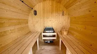 DIY Outdoor Barrel Sauna Build (4&ndash;6 Person Kit from Home Depot) | Full Week Install + Tips!