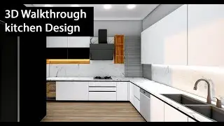 3d walkthrough kitchen design layout.                                               #kitcheninterior