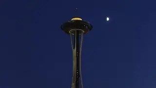 Space Needle at Dusk #spaceneedle #seattle #drone #dronevideo #patriotic #america