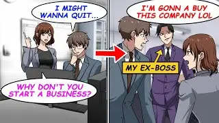 【Manga】I decided to start a business with a beautiful colleague. One day, my former boss came and...