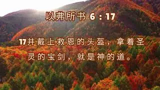 以弗所书 6:17【神的话就是宝剑】