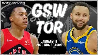 Golden State Warriors vs Toronto Raptors Full Game Highlights | Jan 13 | 2025 NBA Season