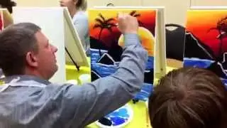Paint Night at Sandyart Land. Toronto.