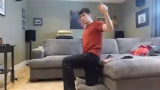 Learning the splits and getting stronger, higher kicks (recovery/stretching session)