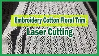 Embroidery Cotton Floral Trim Laser Cutting