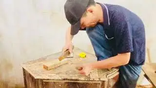 How to-Build a mortise and tenon through to easily fit two right angles