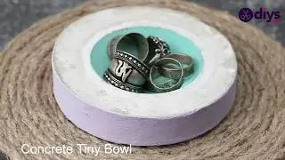 DIY Concrete Tiny Jewelry Bowl