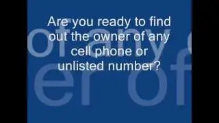 REVERSE PHONE LOOKUP - Cell Phone Number