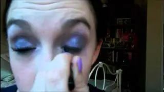 Smokey Purple Eye Tutorial using Barry M Super Soft Eye Crayon