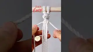 Aprenda Macram&eacute; ❤️ 🤍 🧡 #macrame #macrametutorial #macram&egrave;