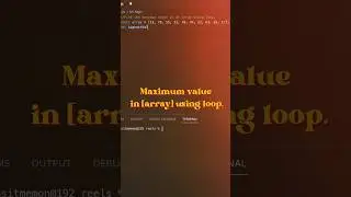 Find max value in array using loop #javascript #coding #shorts #abm