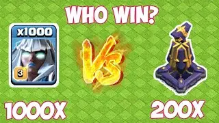 1000 Electro Titan lv max vs monolith lv max who win?🤔 | clash of clans