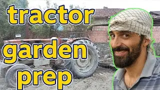 Farm Vlog | &ldquo;Tractor Plowing & Disking the Village Garden for Autumn Vegetables&rdquo;#villagelife #farm