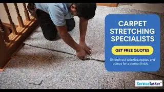 Carpet Re-Stretched PERFECTLY! 😳 | Insane #beforeandafter #carpet #stretching #flooring