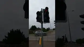 Wyboston: Great North Road, Siemens Helios CLS Traffic Lights Pedestrian Crossing