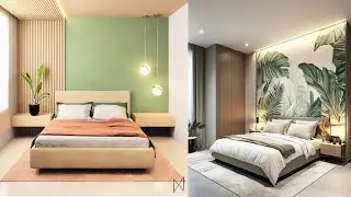 Wall design | Wall painting design ideas | Bedroom colour combination & wallpaper design |Home Decor