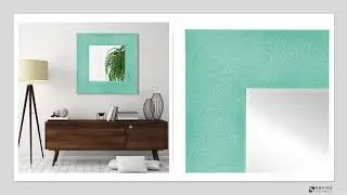 Empire Art Direct's Shagreen Leather Framed Beveled Mirrors