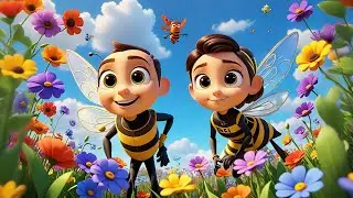 Three Little Bees Buzz and Spell + More Nursery Rhymes & Kids Songs