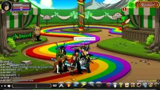 AQW=Dude14567 getting Evolved Leprechaun Class