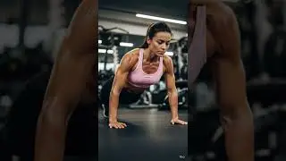 Push-Up Power 💪 | Strong Workout Girl | Chest, Arms & Core Training