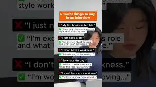 5 worst things to say in an interview