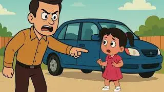 When Tanu Scratched the Car | A Father&rsquo;s Love Story | Moral Story for Kids